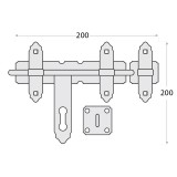 copy of Zawias splatany ze sprężyną - złoty 4 szt - ZSS DMX - 2