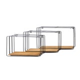 Półka wisząca LOFT komplet 400/345/300 - FWL 1 Velano - 2