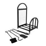 Stojak na drewno kominkowe 42x37x68 - Druri Grindi - 2