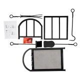 Stojak na drewno kominkowe 42x37x68 - Druri Grindi - 7