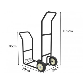 copy of Stojak na drewno kominkowe 42x37x68 - Druri GRINDI IN THE GARDEN - 6