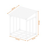 copy of Stojak na drewno kominkowe 42x37x68 - Druri Grindi - 8