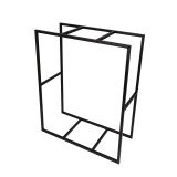 copy of Stojak na drewno kominkowe 42x37x68 - Druri Grindi - 2