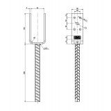 Stützenfuß PSL - leicht Typ U GRUNDLINE - 2