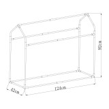 copy of Szklarnia ogrodowa Crocus II 70x50x158 - 4-półkowa Grindi - 13