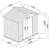 copy of Skrzynia ogrodowa metalowa 400l - 130x61x62 - Orto Grindi - 9