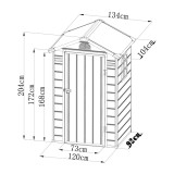 copy of Skrzynia ogrodowa metalowa 400l - 130x61x62 - Orto Grindi - 9