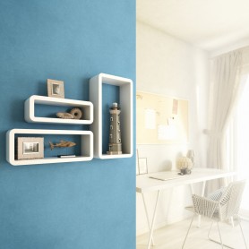 Wand-Regal-Set FOS WEISS 400/350/300 Velano - 2