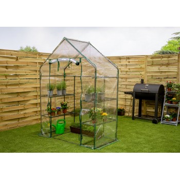 copy of Szklarnia ogrodowa Crocus II 70x50x158 - 4-półkowa Grindi - 4