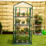 copy of Szklarnia ogrodowa Crocus II 70x50x158 - 4-półkowa Grindi - 2