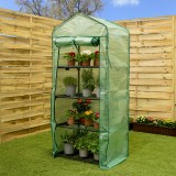 copy of Szklarnia ogrodowa Crocus II 70x50x158 - 4-półkowa Grindi - 3