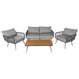 copy of Zestaw mebli ogrodowych szary - Paga I Grindi - 1