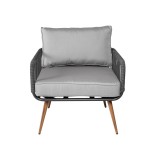 copy of Zestaw mebli ogrodowych szary - Paga I Grindi - 7