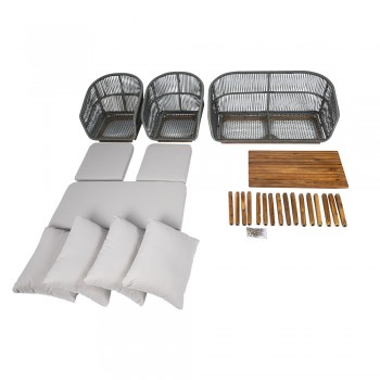 copy of Zestaw mebli ogrodowych szary - Paga I Grindi - 17