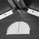 copy of Skrzynia ogrodowa metalowa 400l - 130x61x62 - Orto Grindi - 7