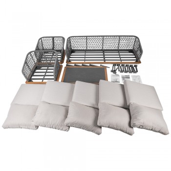 copy of Zestaw mebli ogrodowych szary - Paga I Grindi - 9