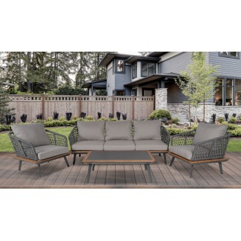 copy of Zestaw mebli ogrodowych szary - Paga I Grindi - 10