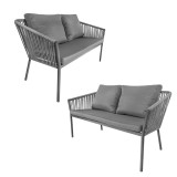 Zestaw mebli ogrodowych szary - Paga I Grindi - 8