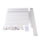 Ścianka żaluzjowa panel do pergoli Kea - biała Grindi - 15