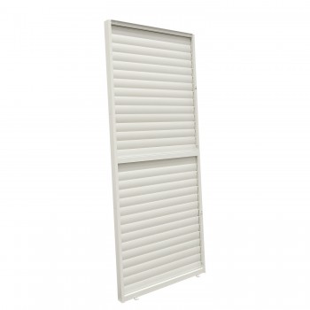 Ścianka żaluzjowa panel do pergoli Kea - biała Grindi - 2