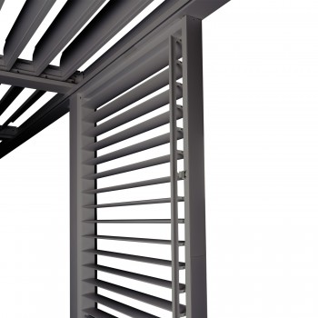 copy of Ścianka żaluzjowa panel do pergoli Kea - biała Grindi - 6