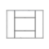 copy of Skrzynia ogrodowa metalowa 400l - 130x61x62 - Orto Grindi - 1