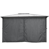 Zasłona do altany ogrodowej Libra II - szara GRINDI IN THE GARDEN - 1