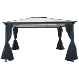 Zasłona do altany ogrodowej Libra II - szara GRINDI IN THE GARDEN - 4