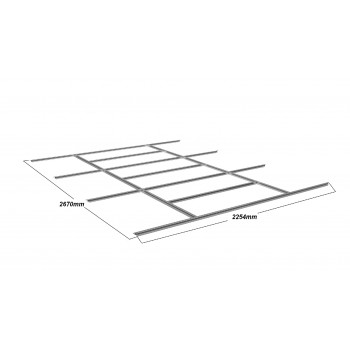 copy of Skrzynia ogrodowa metalowa 400l - 130x61x62 - Orto Grindi - 2