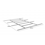 copy of Skrzynia ogrodowa metalowa 400l - 130x61x62 - Orto Grindi - 2