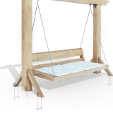 Einschraub Stützenfuß - KWZ 470x100 GRUNDLINE - 2