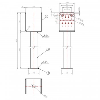copy of Stützenfuß PS - Typ U GRUNDLINE - 2