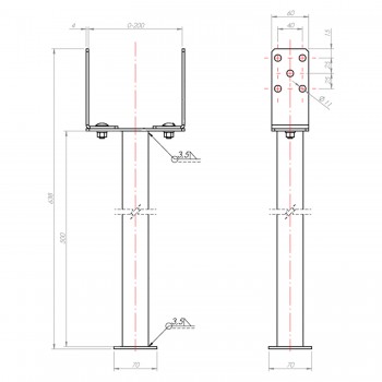 copy of Stützenfuß PS - Typ U GRUNDLINE - 2