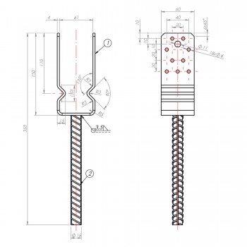 copy of Stützenfuß PS - Typ U GRUNDLINE - 2