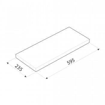Nástěnná samonosná polička - FS police 60x23 cm Velano - 30