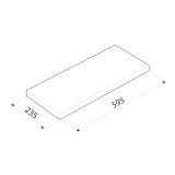 Nástěnná samonosná polička - FS police 60x23 cm Velano - 30