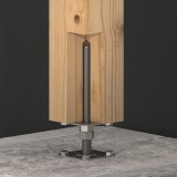 copy of Pfostenträger, höhenverstelbar zum Aufschrauben - PSR 80x250x4,0 GRUNDLINE - 8