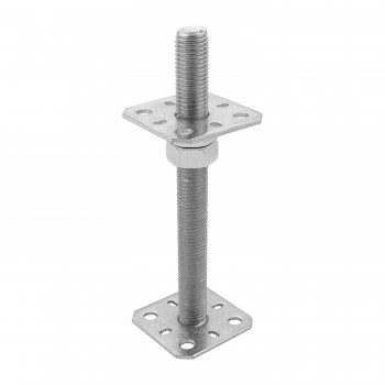 copy of Pfostenträger, höhenverstelbar zum Aufschrauben - PSR 80x250x4,0 GRUNDLINE - 1