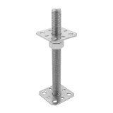 copy of Pfostenträger, höhenverstelbar zum Aufschrauben - PSR 80x250x4,0 GRUNDLINE - 1