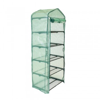 copy of Szklarnia ogrodowa Crocus II 70x50x158 - 4-półkowa Grindi - 1