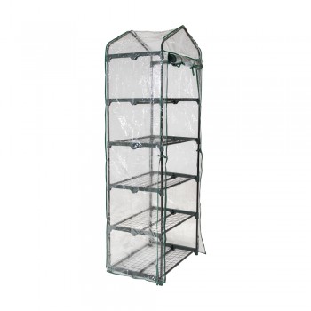 copy of Szklarnia ogrodowa Crocus II 70x50x158 - 4-półkowa Grindi - 1