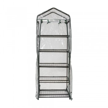 copy of Szklarnia ogrodowa Crocus II 70x50x158 - 4-półkowa Grindi - 3