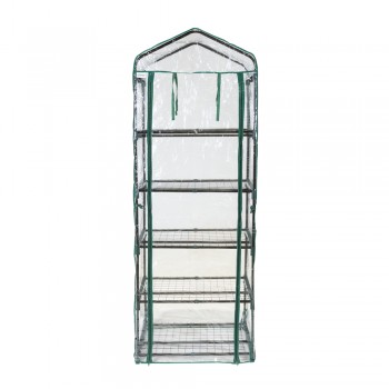 copy of Szklarnia ogrodowa Crocus II 70x50x158 - 4-półkowa Grindi - 5
