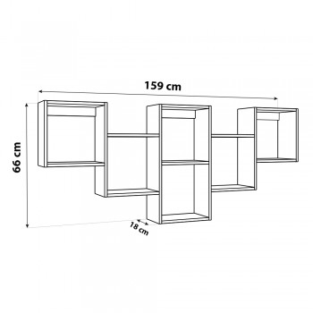 copy of Regał wiszący modułowy na książki - FTS 1 Domax Home - 7