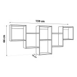 copy of Regał wiszący modułowy na książki - FTS 1 Domax Home - 7