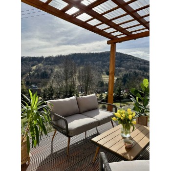 copy of Zestaw mebli ogrodowych szary - Paga I Grindi - 13