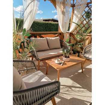 copy of Zestaw mebli ogrodowych szary - Paga I Grindi - 14