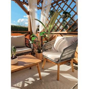 copy of Zestaw mebli ogrodowych szary - Paga I Grindi - 3