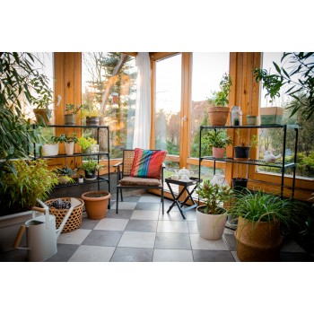 copy of Szklarnia ogrodowa Crocus II 70x50x158 - 4-półkowa GRINDI IN THE GARDEN - 3