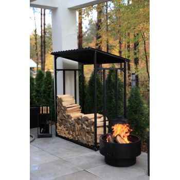 copy of Stojak na drewno kominkowe 42x37x68 - Druri Grindi - 2